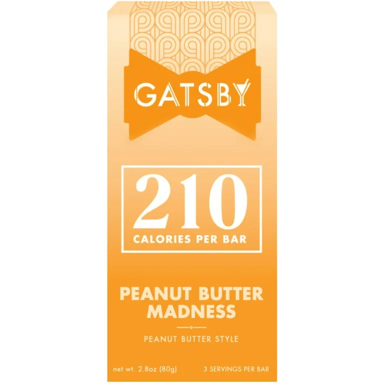 Gatsby Peanut Butter Madness Bar, Guilt-Free Low Sugar, 2.8 oz | Walmart (US)