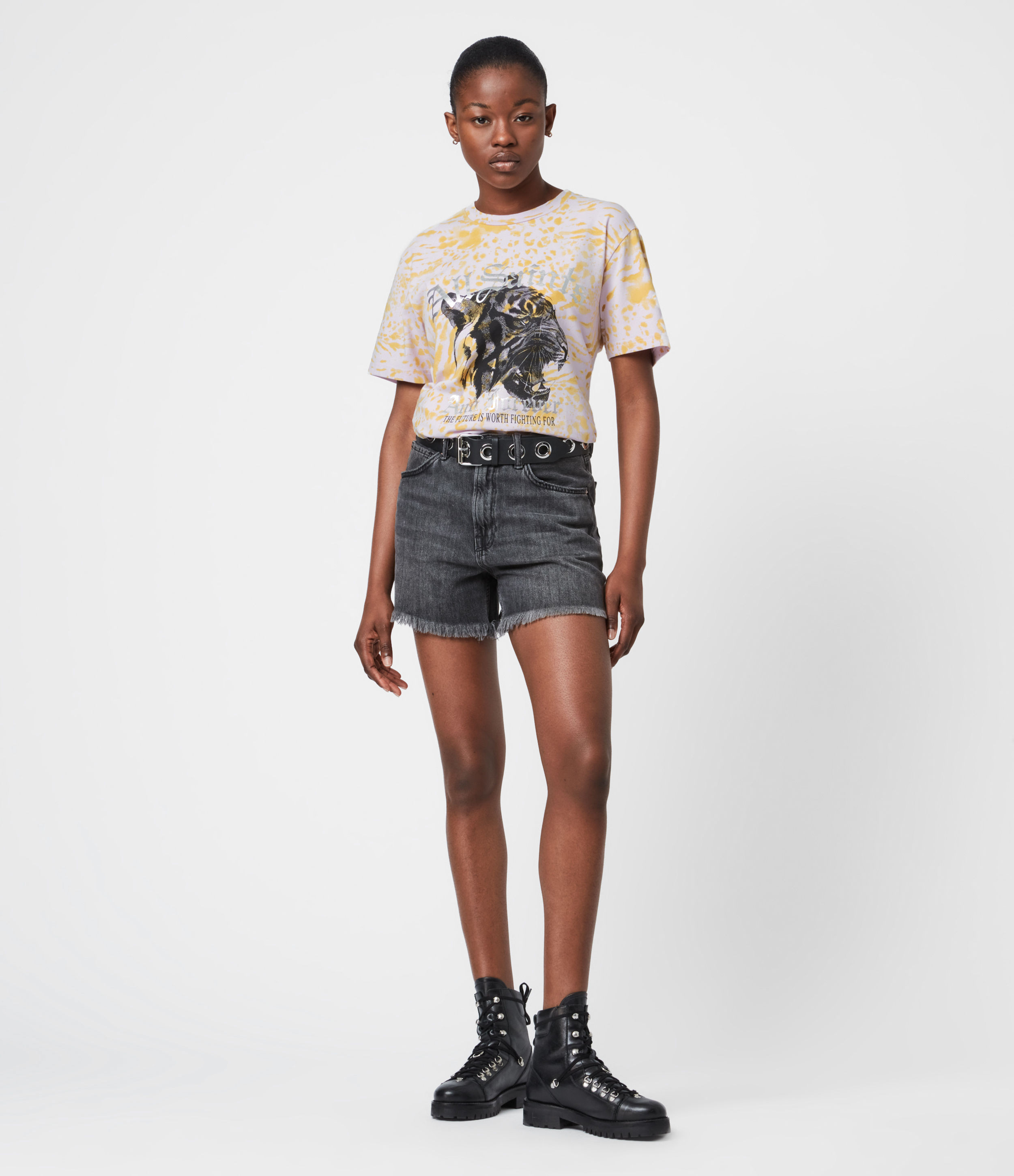AllSaints Perpetua Tiger Boyfriend T-Shirt | AllSaints US