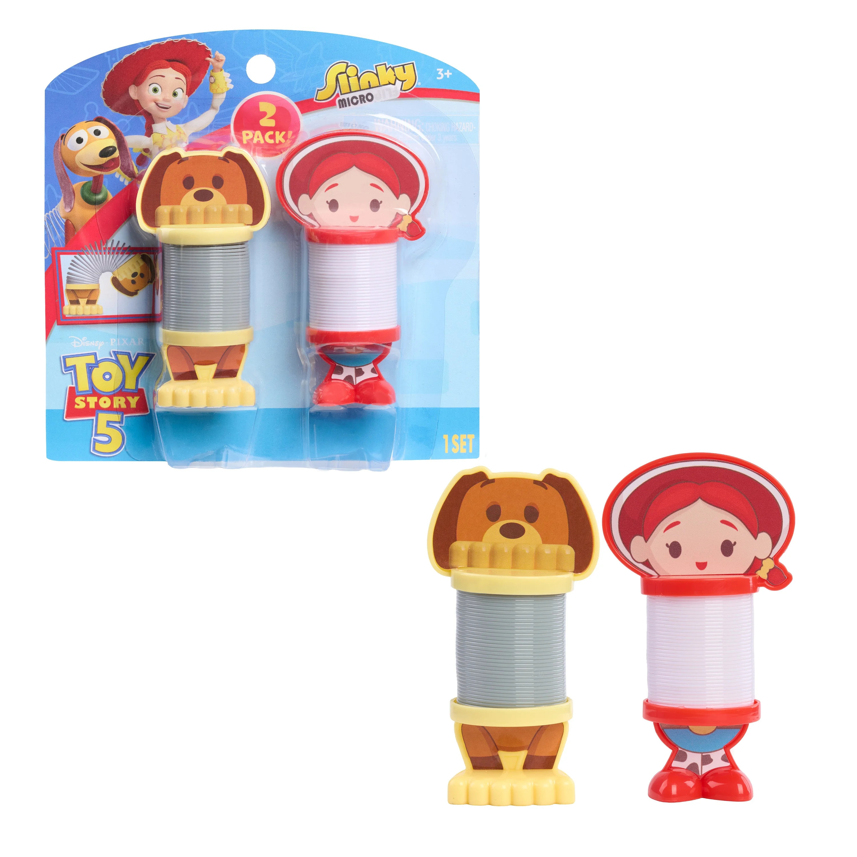 Disney and Pixar Toy Story 5 Slinky® Micro Flips Jessie and Slinky Dog 2 Pack, 3.5-inches, For A... | Walmart (US)