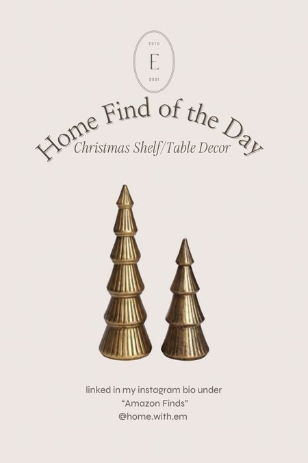 🎄Basic🎄:The wooden Christmas Trees are in two different sizes--the big Christmas tree measures 4¼'' W x 13¼'' H, and the other one is 4'' W x 9½'' H, creating a festival atmosphere for indoor decoration.
🎄Design🎄: These unique tabletop ornaments are made of durable wood material. Antique golden finish with stable base, an ideal selection for a rustic Christmas decoration, adding a touch of elegance.
🎄Features🎄: The artificial textured trees are portable to be displayed in living room, bedroom, dining room, mantel, shelf and window sill, offering various choices for your sustainable life. After meticulous and sophisticated processing, the exquisite golden Christmas trees inspire your decorative creativity and imagination.
🎄Application🎄: The eye-catching festive centerpiece is an ideal choice for decoration as well as decent gift for your families, friends and colleagues. A great addition to your Christmas and holiday decoration, creating a joyful and memorable holiday and expressing happiness, love, comfort with your beloved ones.
🎄Occasion🎄: The wooden vivid tree can be displayed in various occasions, holidays like Christmas, Thanksgiving and Mother’s Day, housewarming party, wedding, engagement, anniversary, ceremonies, etc, creating romantic and warm atmosphere. The decorative handcraft adds a touch of splendor to your living room, dining table, office, classroom, farmhouse, hotel, restaurant and so on, bringing brightness and elegance to you.

#LTKSeasonal #LTKHoliday #LTKhome