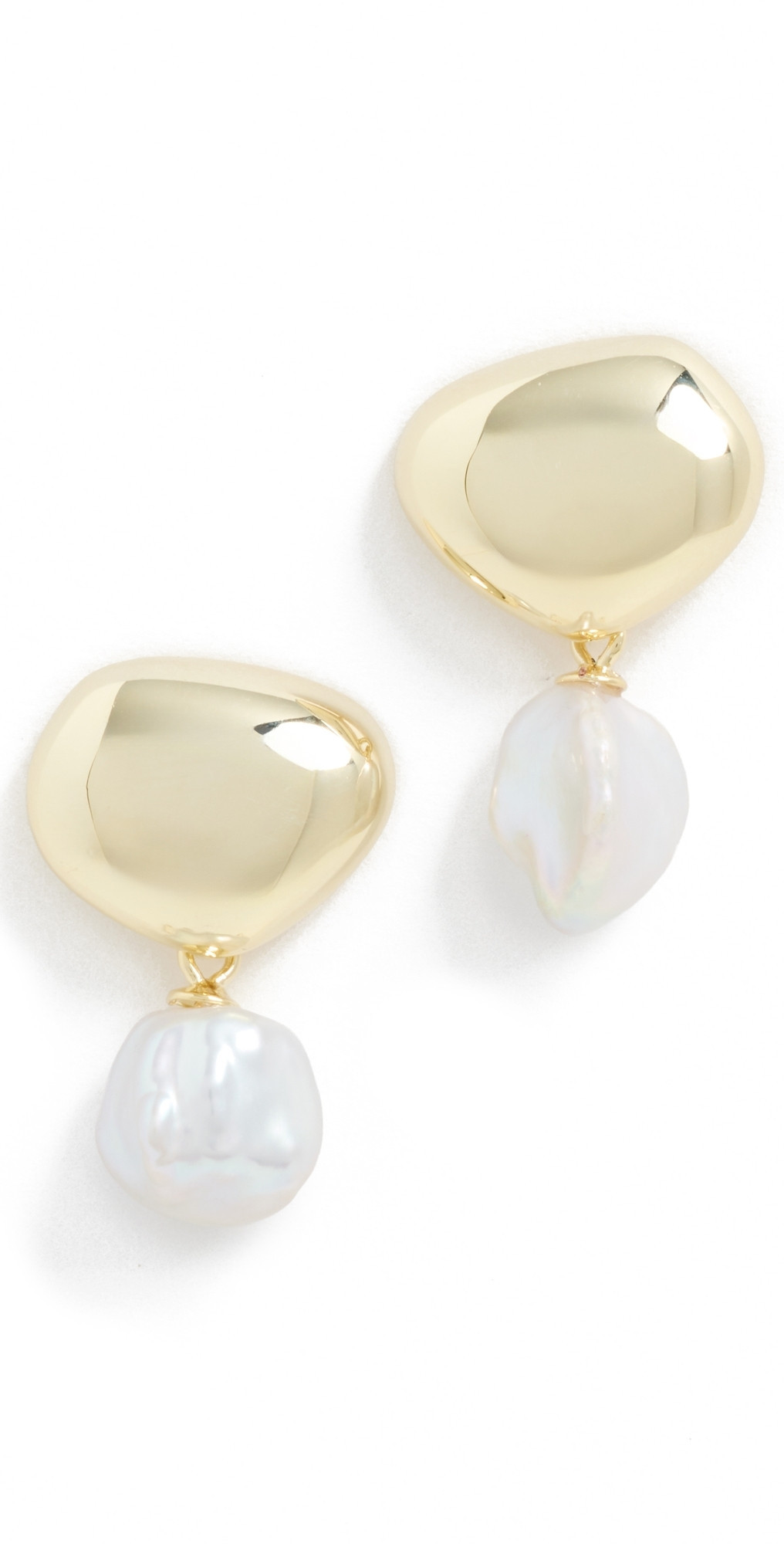 SHASHI Serena Pearl Drop Earrings Gold/Pearl One Size | Shopbop