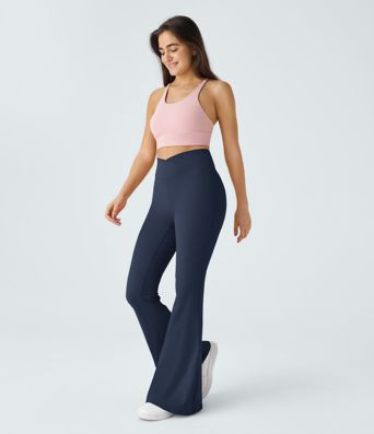Women’s DayStretch Crossover High Waisted Pocket Leggings - Halara | HALARA