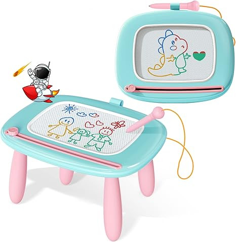 Kikidex Toddlers Toys Age 1-3, Magnetic Drawing Board, Toddler Girl Toys for 1-2 Year Old, Doodle... | Amazon (US)