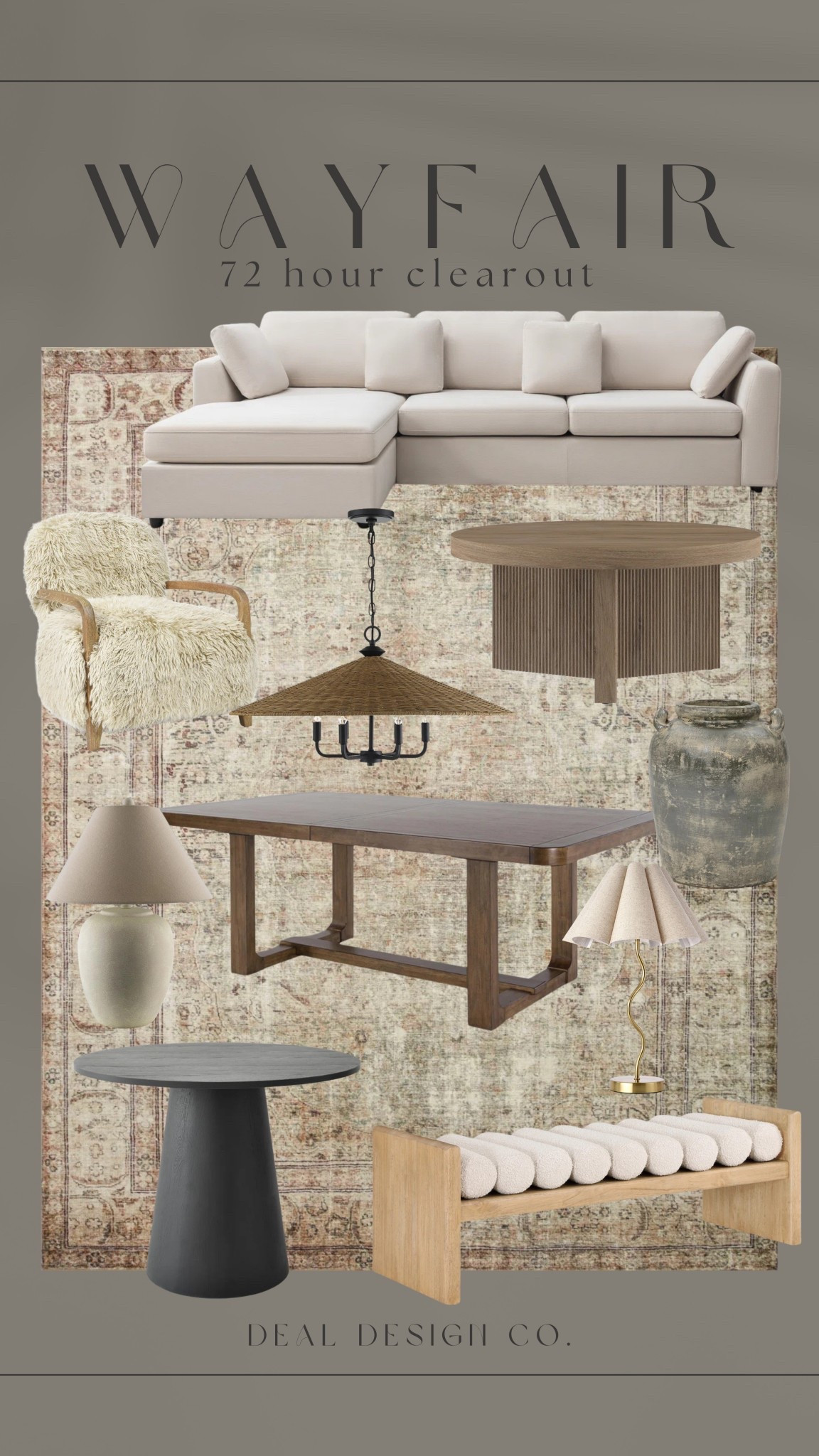 Wayfair 72 Hour Clear-out Sale!


Find more content on Instagram @dealdesignco for more sources and daily finds from crate & barrel, CB2, Amber Lewis, Loloi, west elm, pottery barn, rejuvenation, William & Sonoma, amazon, shady lady tree, interior design, home decor, studio mcgee x target, bedroom furniture, living room, bedroom, bedroom styling, restoration hardware, end table, side table, framed art, vintage art, wall decor, area rugs, runners, vintage rug, target finds, sale alert, tj maxx, Marshall’s, home goods, table lamps, threshold, target, wayfair finds, Turkish pillow, Turkish rug, sofa, couch, dining room, high end look for less, kirkland’s, Ballard designs, wayfair, high end look for less, studio mcgee, mcgee and co, target, world market, sofas, loveseat, bench, magnolia, joanna gaines, pillows, pb, pottery barn, nightstand, throw blanket, target, joanna gaines, hearth & hand, floor lamp, world market, faux olive tree, throw pillow, lumbar pillows, arch mirror, brass mirror, floor mirror, designer dupe, counter stools, barstools, coffee table, nightstands, console table, sofa table, dining table, dining chairs, arm chairs, dresser, chest of drawers, Kathy kuo, LuLu and Georgia, Christmas decor, Xmas decorations, holiday, Christmas Eve, NYE, organic, modern, earthy, moody, faux plants, arm chair, wood constole table, nightstand, cabinet, burlwood, candlesticks, slipcover ottoman, floral throw pillow, framed art, home decor, woven basket

#LTKHome #LTKSummerEdit #LTKSaleAlert