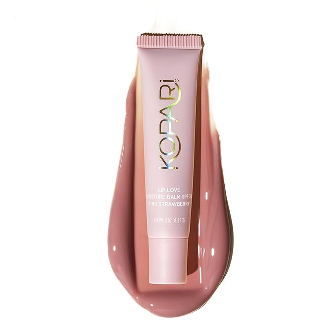 Kopari Lip Love Moisture Balm in Pink Strawberry SPF 30-100% Mineral Zinc Oxide Lip Sunscreen, Ce... | Amazon (US)