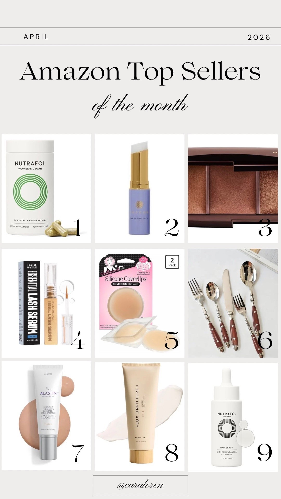 Amazon best sellers in April

#LTKBeauty