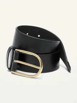 Faux-Leather D-Ring Belt for Women (1.5 inch) | Old Navy (US)