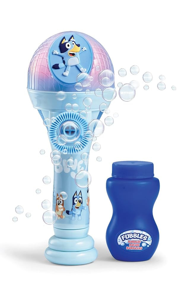 BLUEY Dance Mode Bubble Machine and Toy Microphone | Bluey Toy for Baby, Toddlers and Kids | Incl... | Amazon (US)