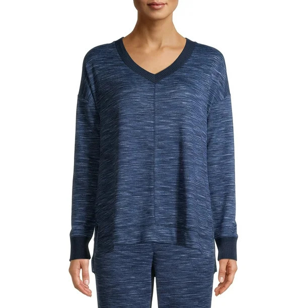 Secret Treasures Essentials Women's and Women's Plus V-neck Knit Sleep Top | Walmart (US)