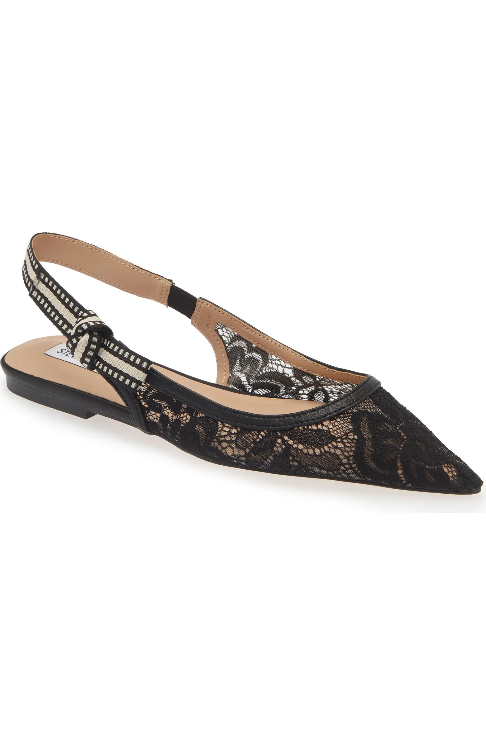 Steve Madden Olsen Slingback Pointed Toe Flat (Women) | Nordstrom | Nordstrom