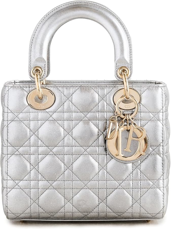 Dior Lady My ABC Handbag, Metal - Gray/Silver - One Size | Amazon (US)