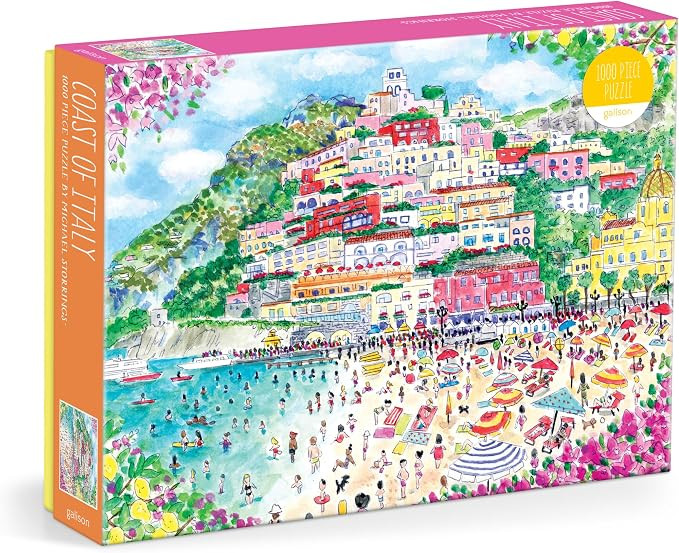Galison Coast of Italy – 1000 Piece Michael Storrings Jigsaw Puzzle Featuring Beautiful Artwork... | Amazon (US)