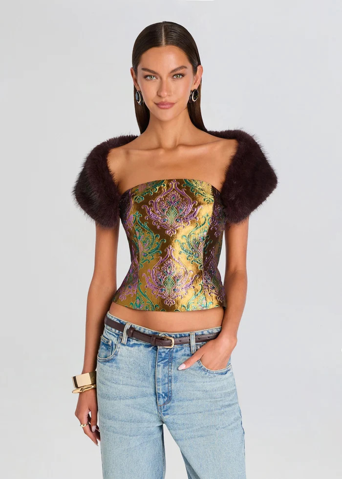 Morro Faux Fur Top | Retrofete