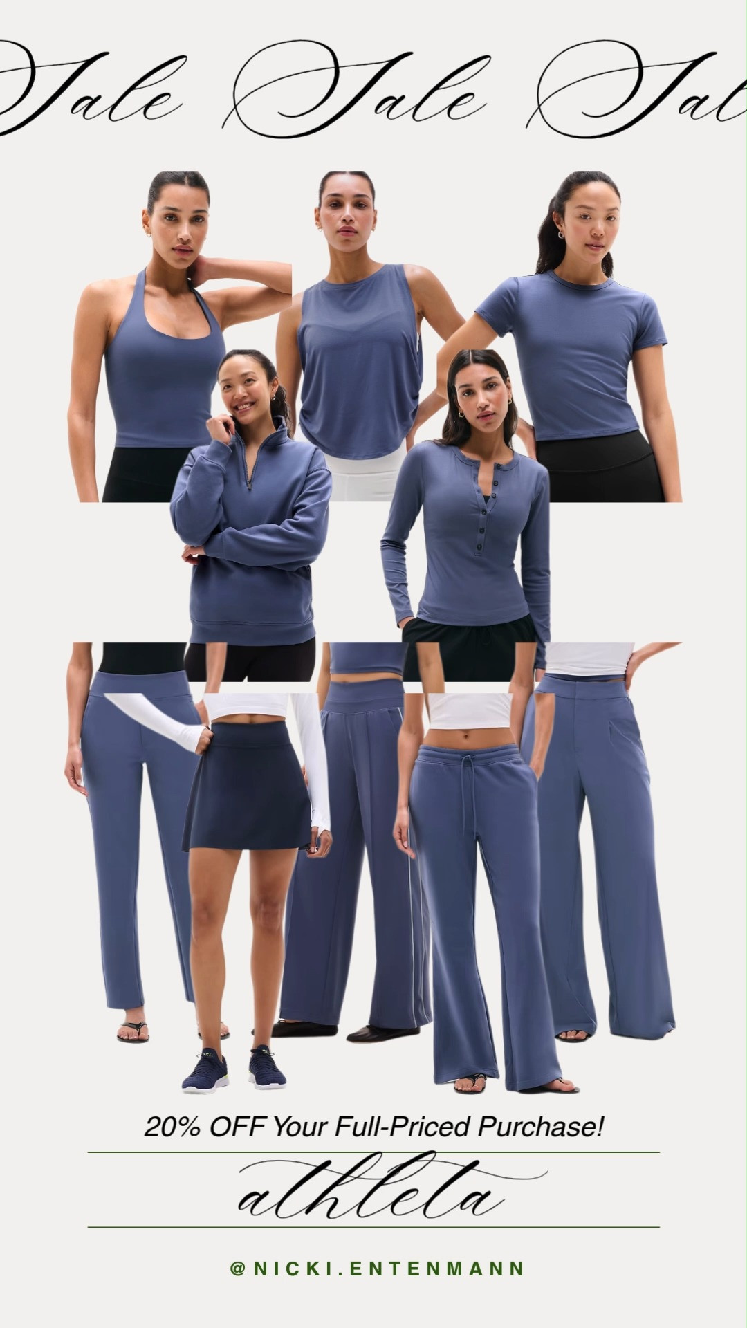 Score 20% off your full-priced Athleta favorites right now. Whether you're hitting the gym or just looking for that perfect everyday lounge set, these blues are a total mood.

#athleta #athletastyle #activewear #workoutoutfit #athleisure #fitnessfashion #salealert #yogawear #streetstyle #capsulewardrobe 

 #LTKfitnessgoals #LTKActive #LTKSaleAlert