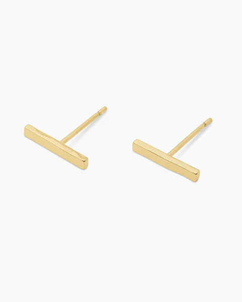 Taner Bar Mini Studs (Gold) | Gorjana
