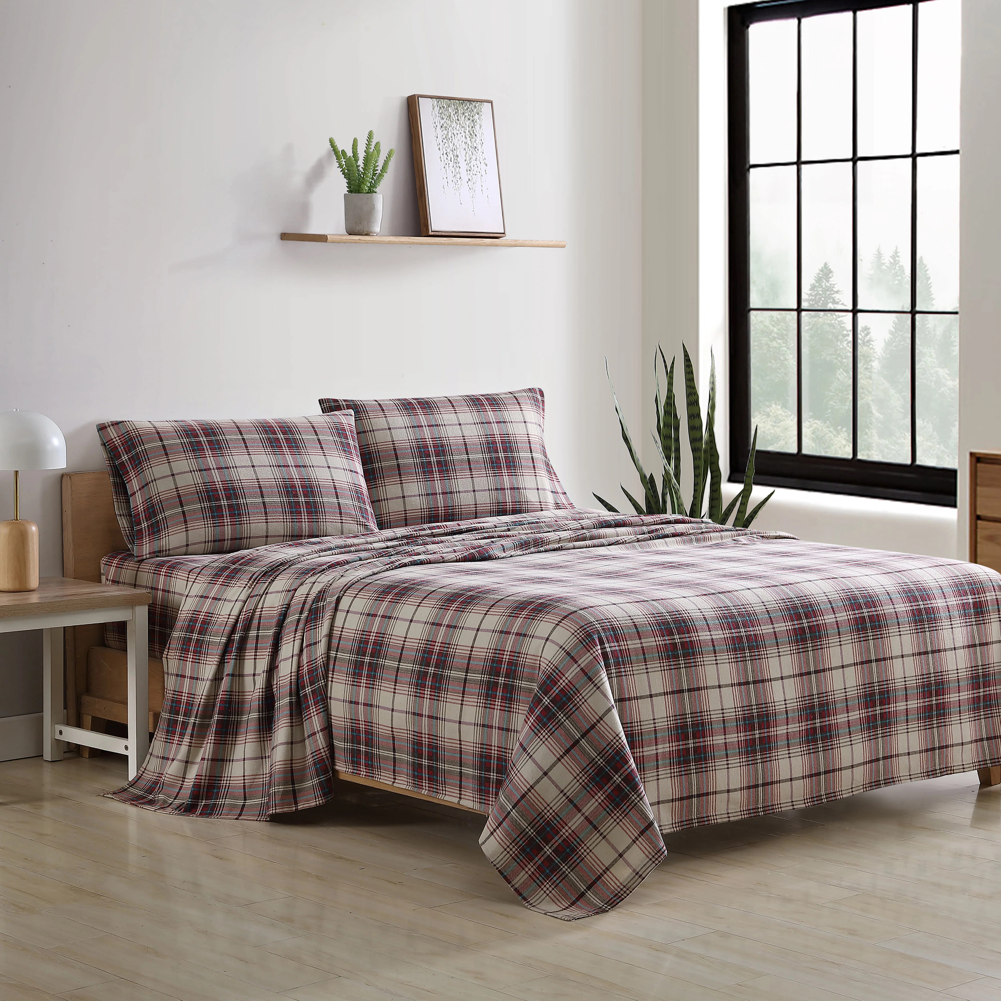 Eddie Bauer Cozy Cotton Flannel Sheet Sets | Wayfair North America