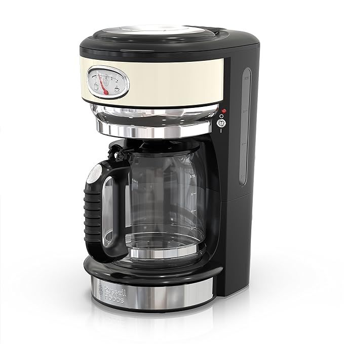 Russell Hobbs CM3100CRR Retro Style Coffeemaker, 8-Cup, Cream | Amazon (US)