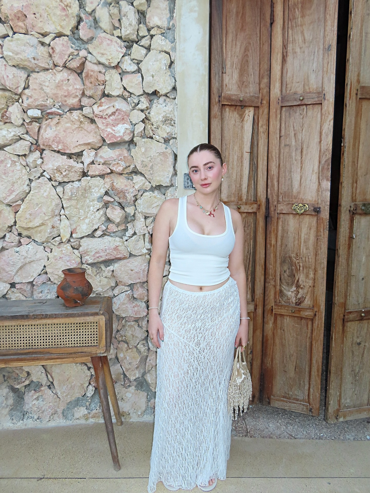 with love, from zanzibar 💌

top + skirt @dissh 
bag @mango 

.
.
.
.
.
.
#styleinspiration #outﬁtinspo #laceskirt #dissh #chicoutfit #pinterestaesthetic #vacationoutfit lace skirt, vacation outfit ideas, beaded bag, Pinterest aesthetic, style inspiration