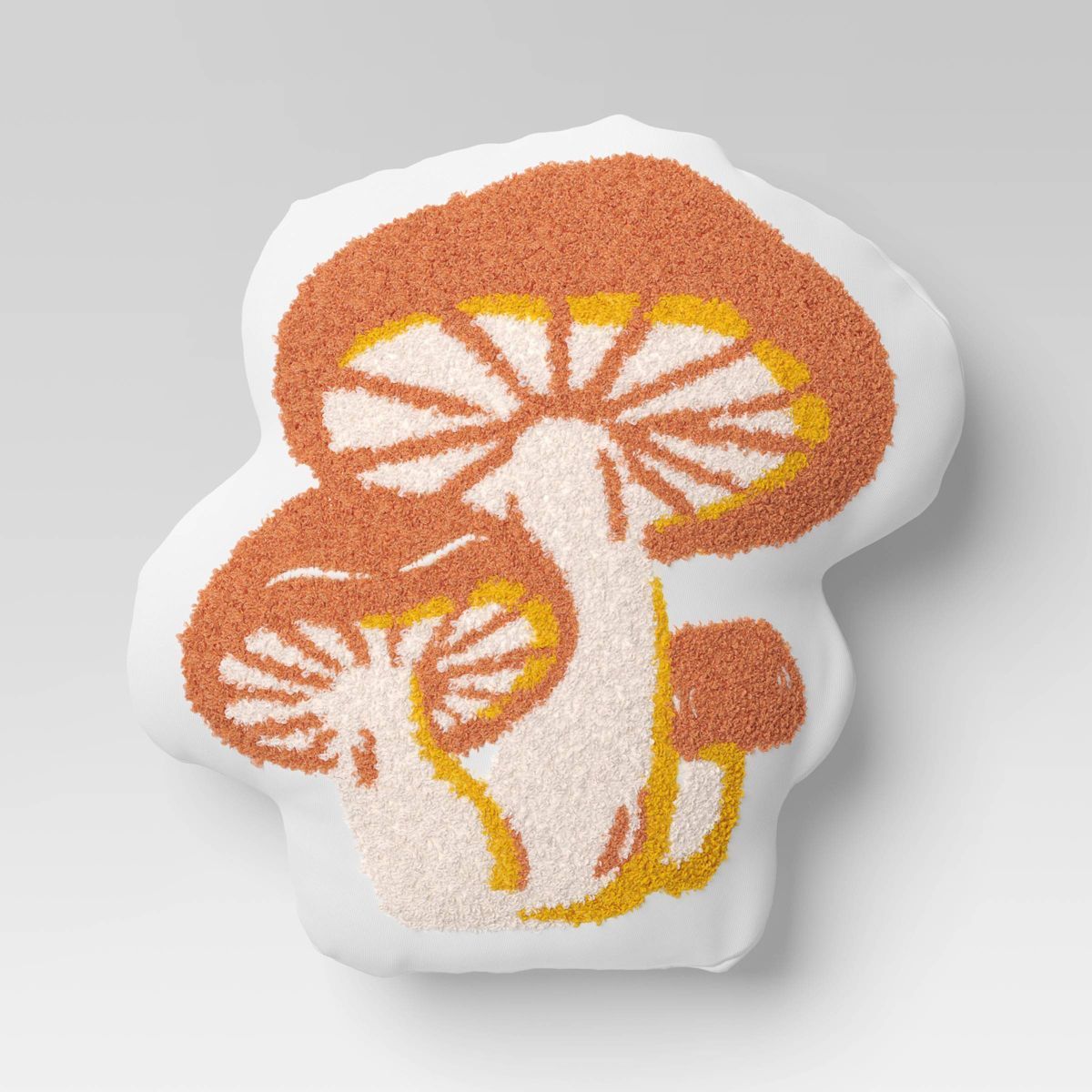 Mushroom Shaped Embroidered Cotton Throw Pillow Rust - Room Essentials™ | Target