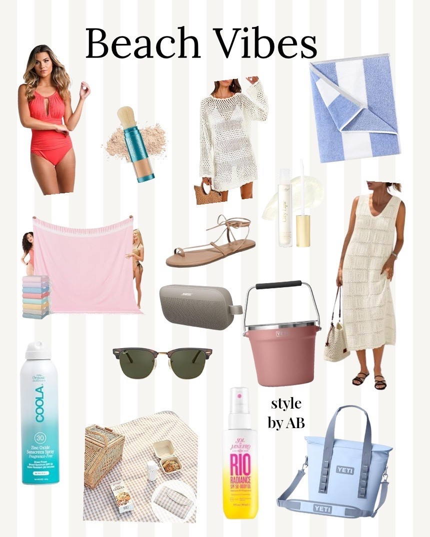 Beach ready! Headed to the beach tomorrow and here are a few things I recently got and some things I have my eye on! 🏖️ ☀️ 🍹 

#LTKSaleAlert #LTKSwim #LTKTravel