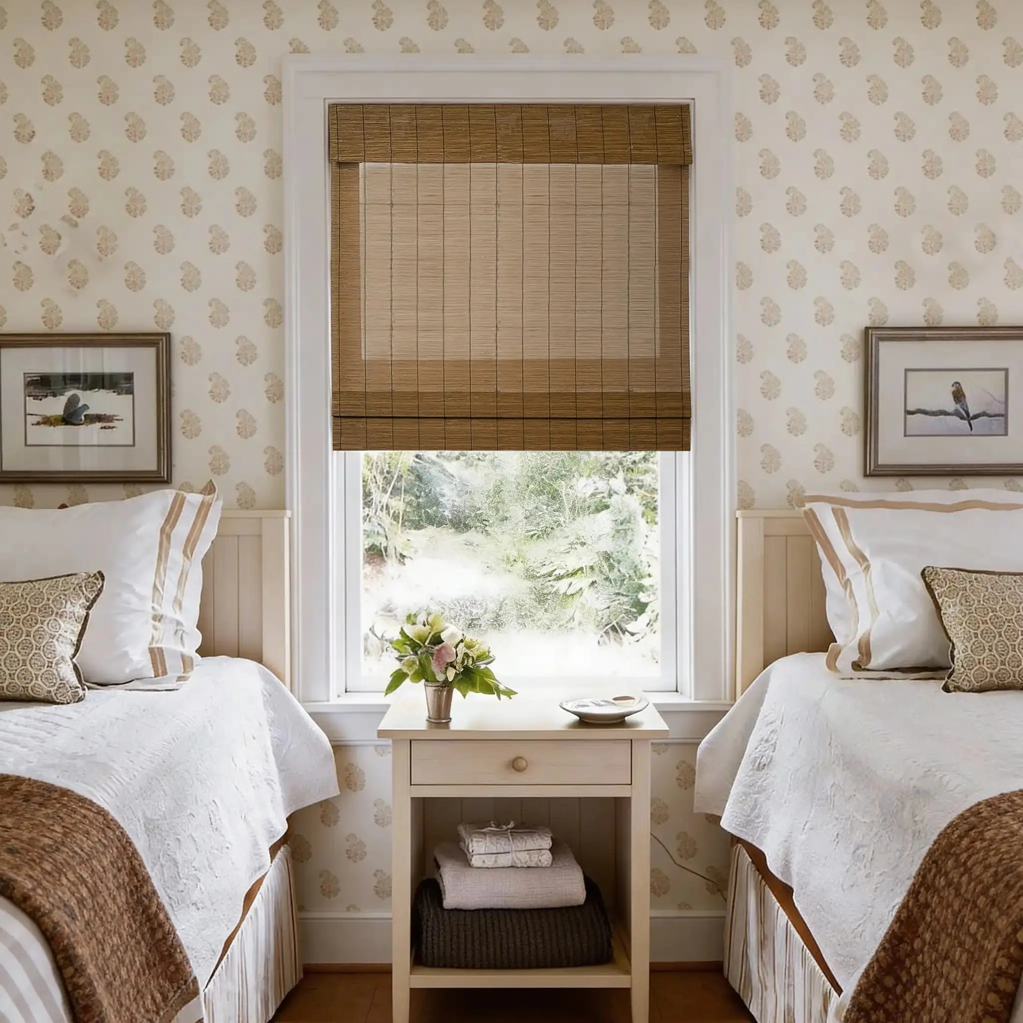 Rae Natural Pure Bamboo Woven Shades - Series Z - Caramel Z10 | TWOPAGES