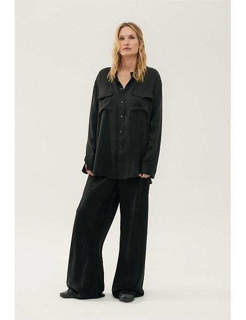 Silk Laundry Boyfriend Shirt | David Jones | David Jones (Australia & New Zealand)