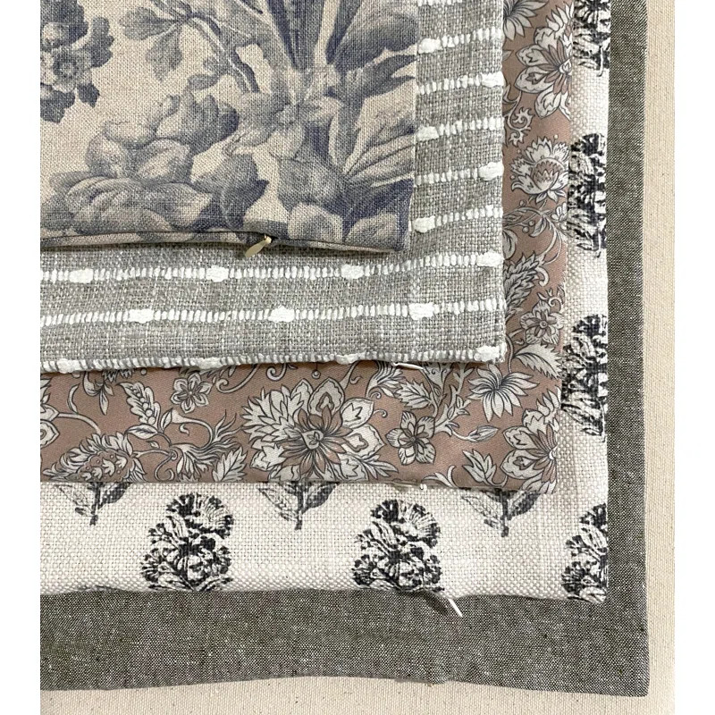 Textileish Brown And Cream Pillows, Designer Pillow Combinations | Wayfair | Wayfair North America