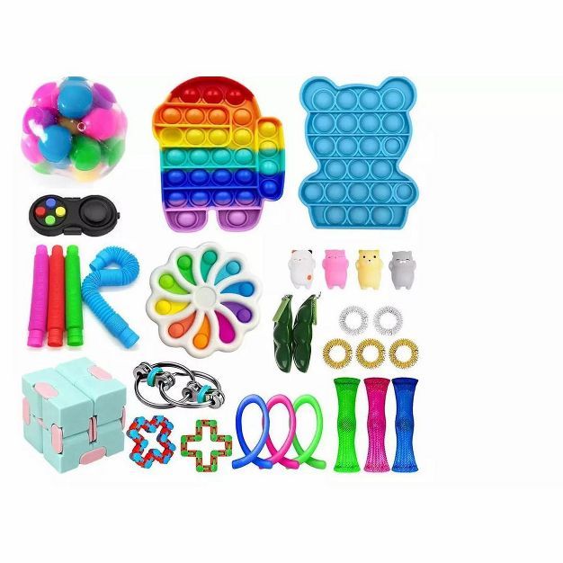 Link 31 Piece Fidget Sensory Toy Set For Kids & Adults Stress Anxiety Relief Classroom Rewards Tr... | Target