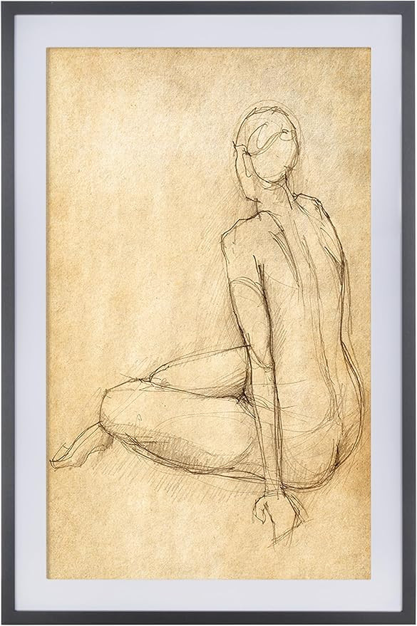 SAFAVIEH Home Collection Go Figure Modern Contemporary 24 x 36-inch Framed Wall Art Decor | Amazon (US)