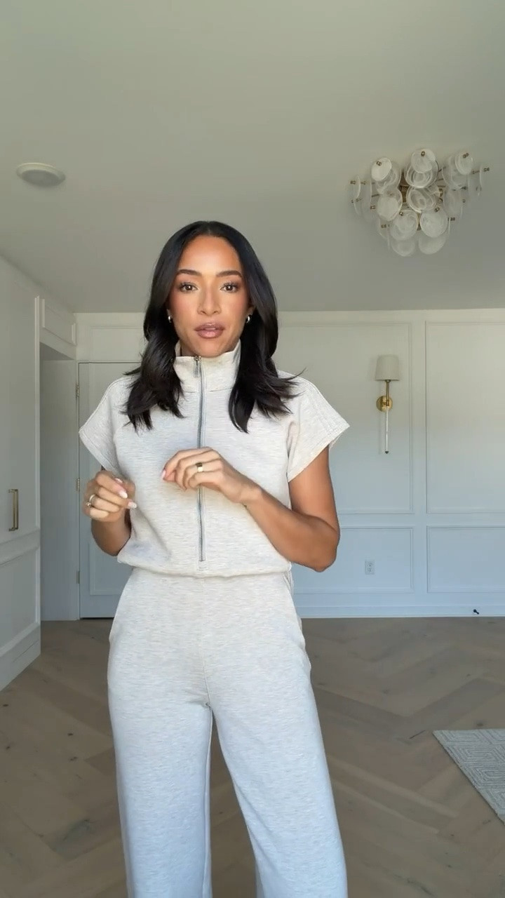 Use code NENAXSPANX to save 15% off your first Spanx order! This jumpsuit is so chic, polished, and the fabric is made with the most buttery soft material! It can be worn as loungewear, travel outfit and airport outfit and it has pocket!! Wearing size XS jumpsuit in bone heather

#LTKTravel #LTKSeasonal