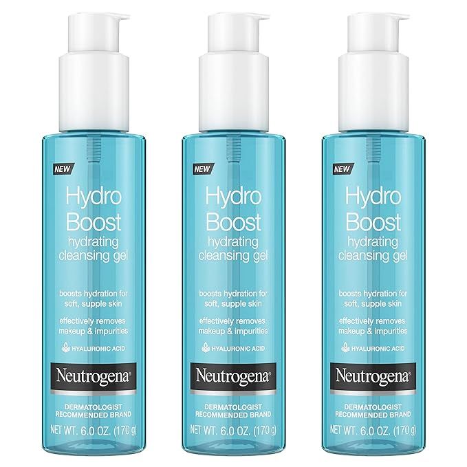 Neutrogena Hydro Boost Lightweight Hydrating Facial Cleansing Gel, Gentle Face Wash & Makeup Remo... | Amazon (US)