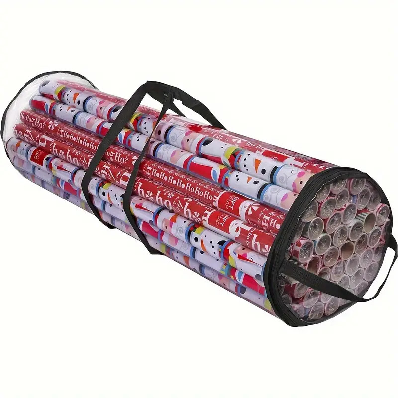 1pc Wrapping Paper Storage Bag, Capable Of Storing Up To 24 Rolls Of 40 Inch Heavy-duty PVC Trans... | Temu Affiliate Program
