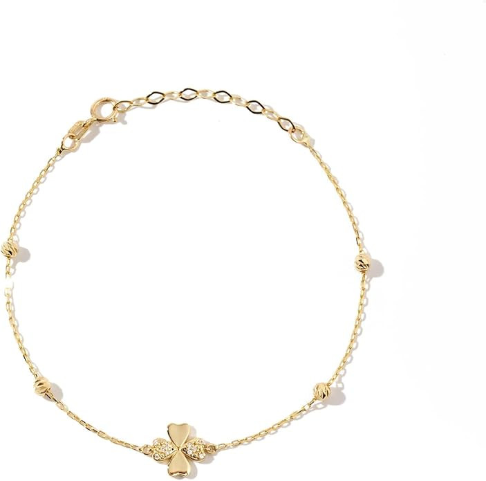 Gelin Real Diamond 4-Leaf Clover Bracelet | Amazon (US)