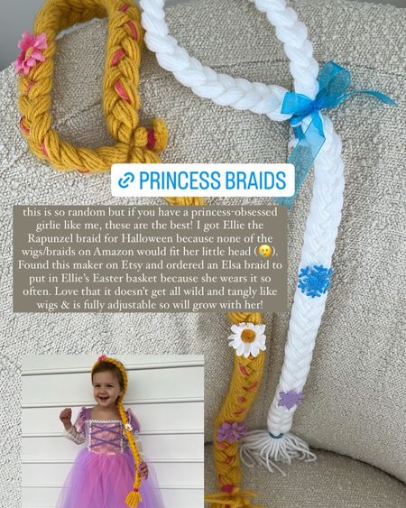 princess braids - we have Rapunzel & Elsa. so cute & fully adjustable to grow with them!

#LTKkids