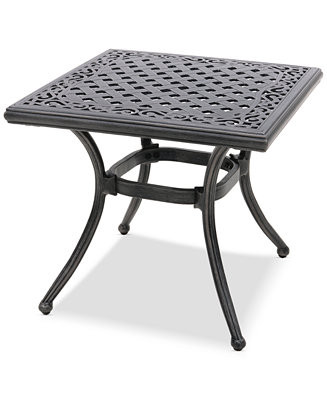 Wythburn Mix and Match 20" Square Cast Aluminum Outdoor End Table, Created for Macy's - Macy's | Macy's
