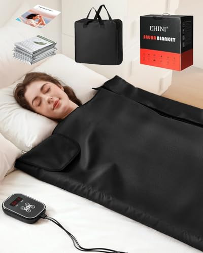 Infrared Sauna Blanket - Portable Far Infrared Sauna for Home Relaxation - PU Sauna Blanket - Infrared Blanket Sauna with 77–176 °F Temp Range | Amazon (US)
