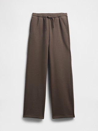 Fleece Rib-Seam Wide-Leg Pants | Gap Factory