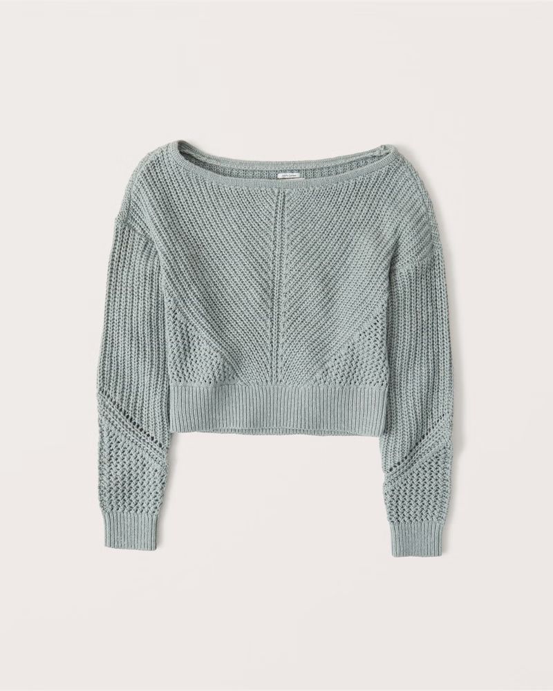 Beachy Boatneck Sweater | Abercrombie & Fitch (US)