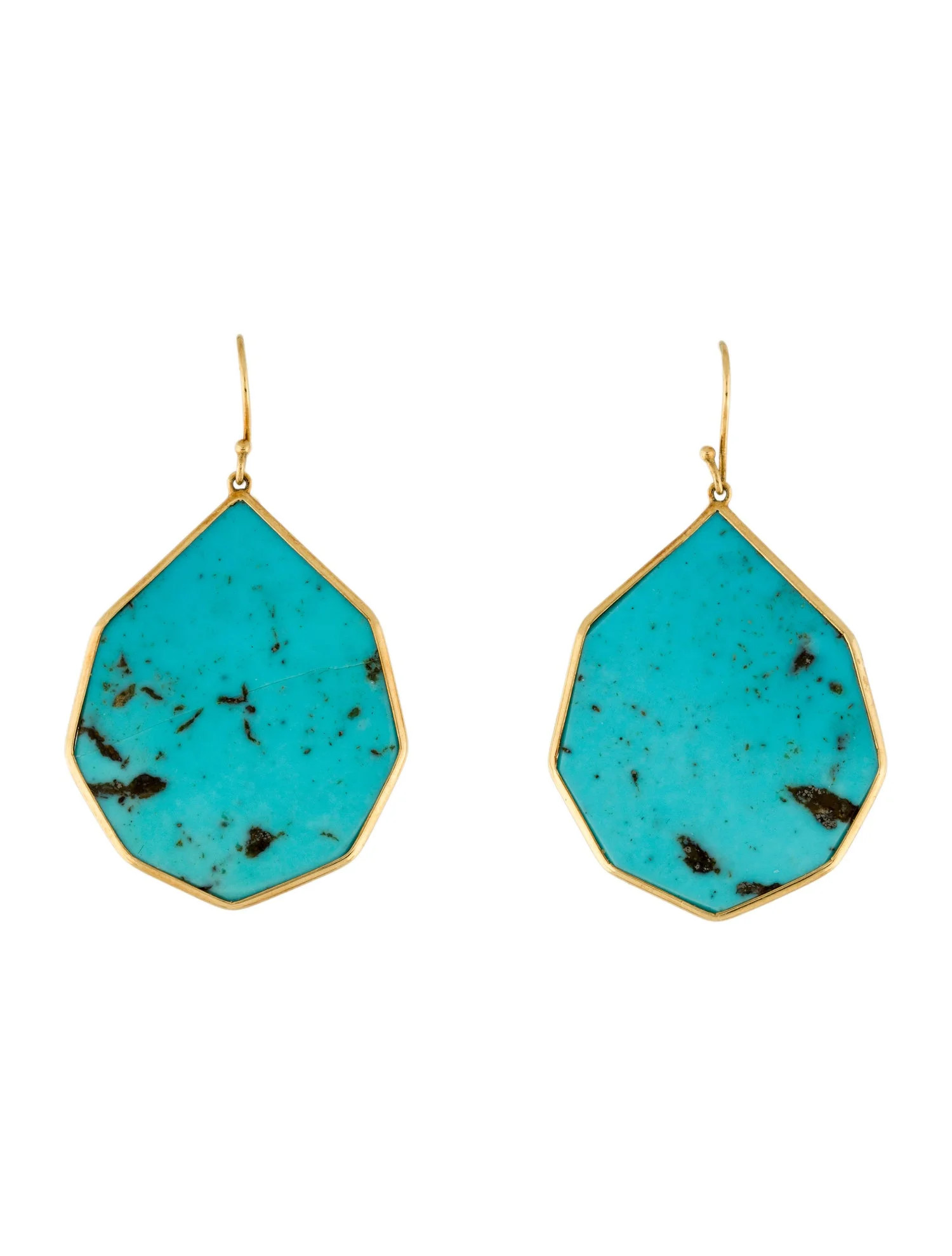 18K Turquoise Drop Earrings | The RealReal