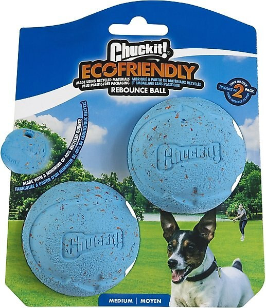 Chuckit! Rebounce Ball Twin Pack Dog Toy, Color Varies, Medium | Chewy.com