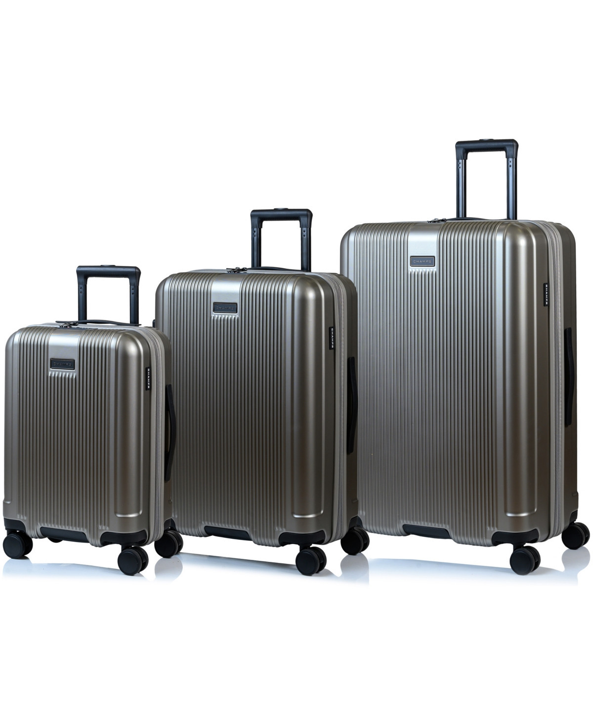 Champs 3-Pc. Marquis Hardside Luggage set - Gray | Macy's