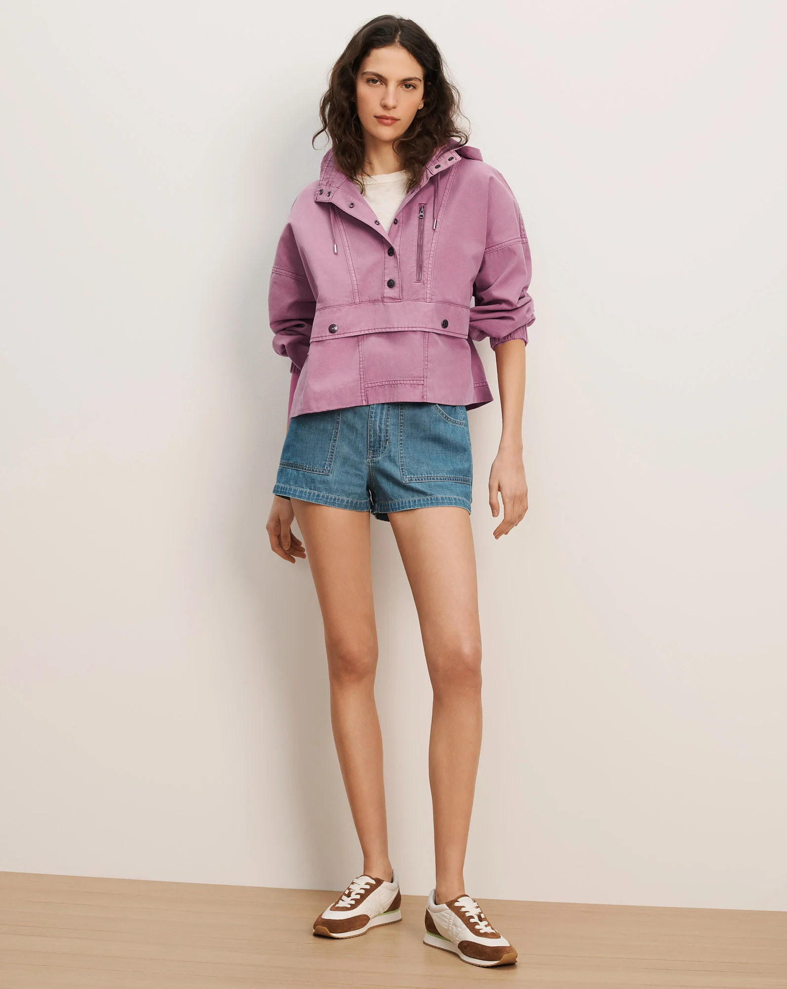 Cunningham Anorak Jacket in Purple Orchid Haze | Veronica Beard | Veronica Beard