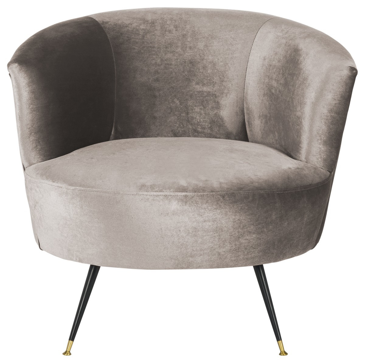 Arlette Velvet Retro Mid Century Accent Chair- FOX6257A | Safavieh