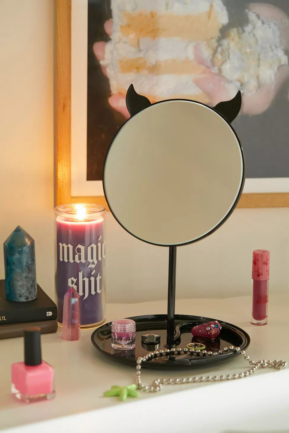 Horned Tabletop Mirror | Urban Outfitters (US and RoW)