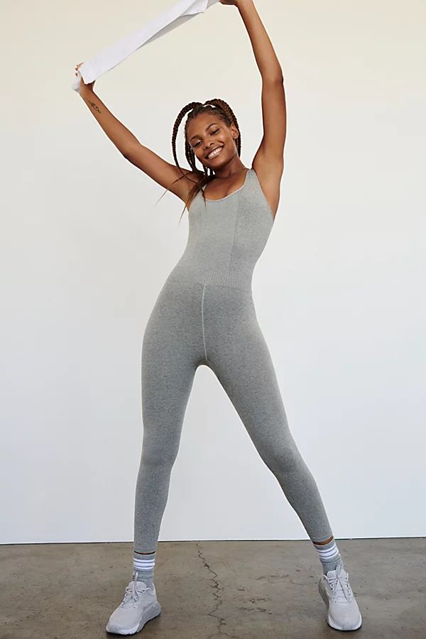 Good Karma Heather Onesie by FP Movement at Free People, Heather Olive, M/L | Free People (Global - UK&FR Excluded)