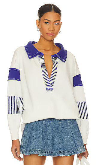 x We The Free Clean Prep Polo in Ivory Combo | Revolve Clothing (Global)