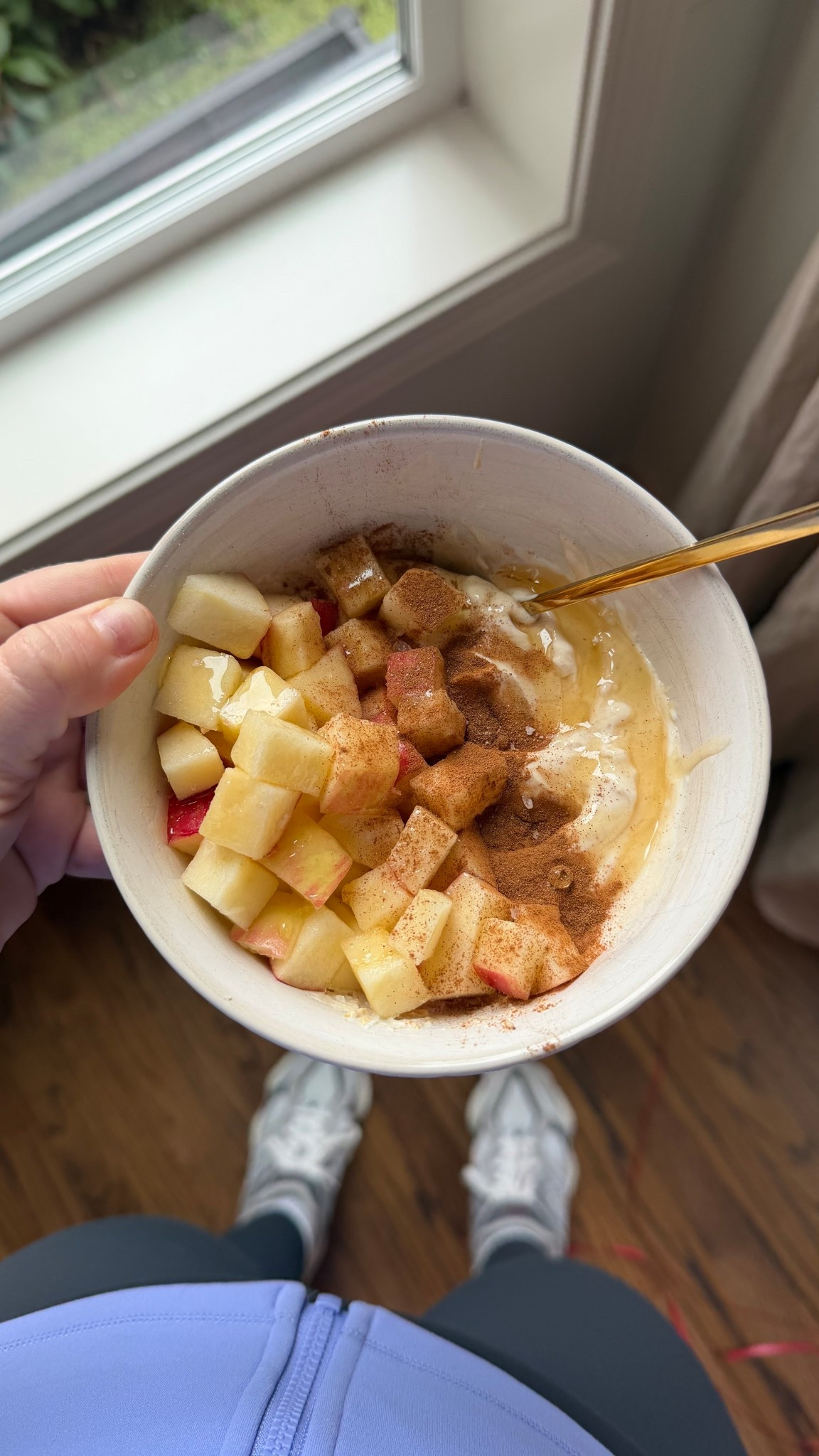 All the essentials for a high protein yogurt bowl 🥣🍎🍯😋 

#LTKfitnessgoals #LTKActive #LTKfoodie