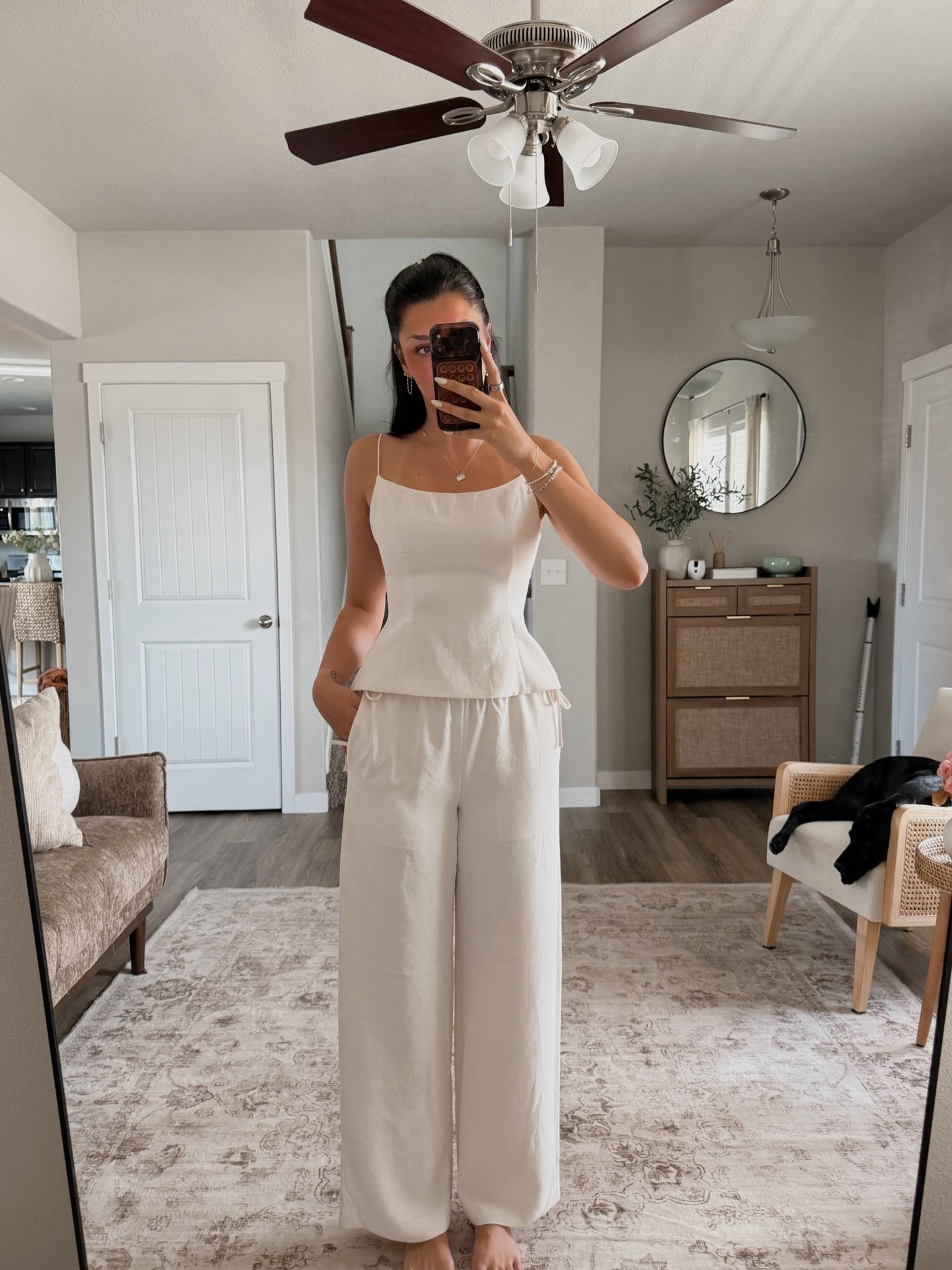 These pants are very similar to the lodge pants except they tie on the sides and are a mid rise! @Aritzia

#LTKTall #LTKootd #LTKgrwm