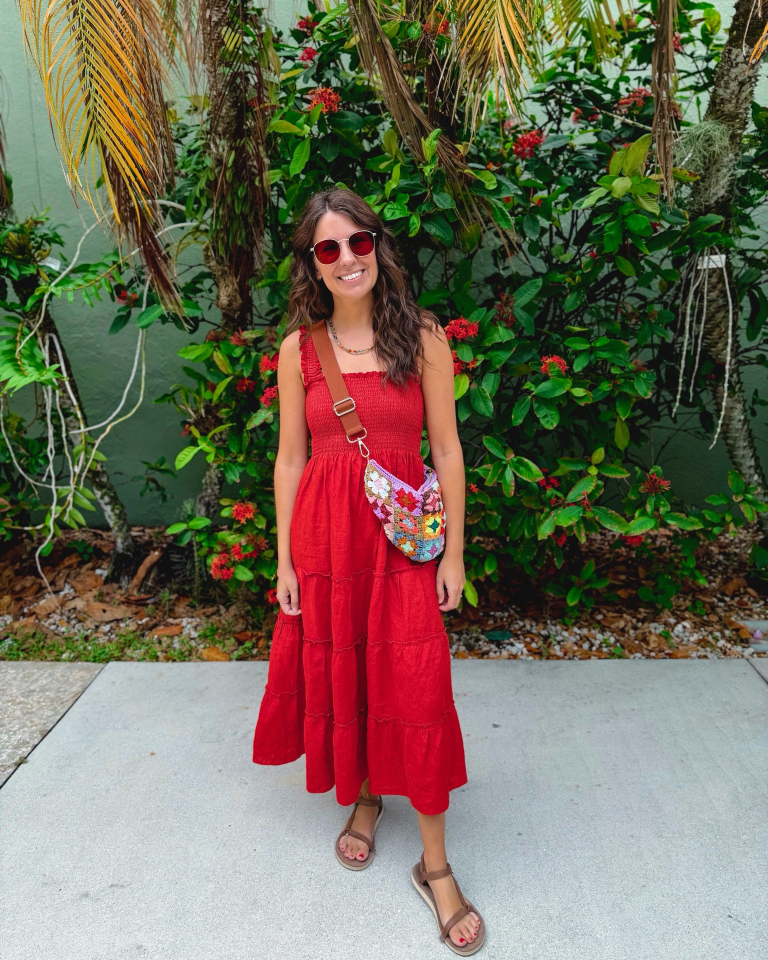 size xs in my dress (I also own in black and sand), size 6 in my teva sandals. My bag is from Oikos Handmade, but I also linked similar.

#LTKgrwm #LTKootd #LTKPetite
