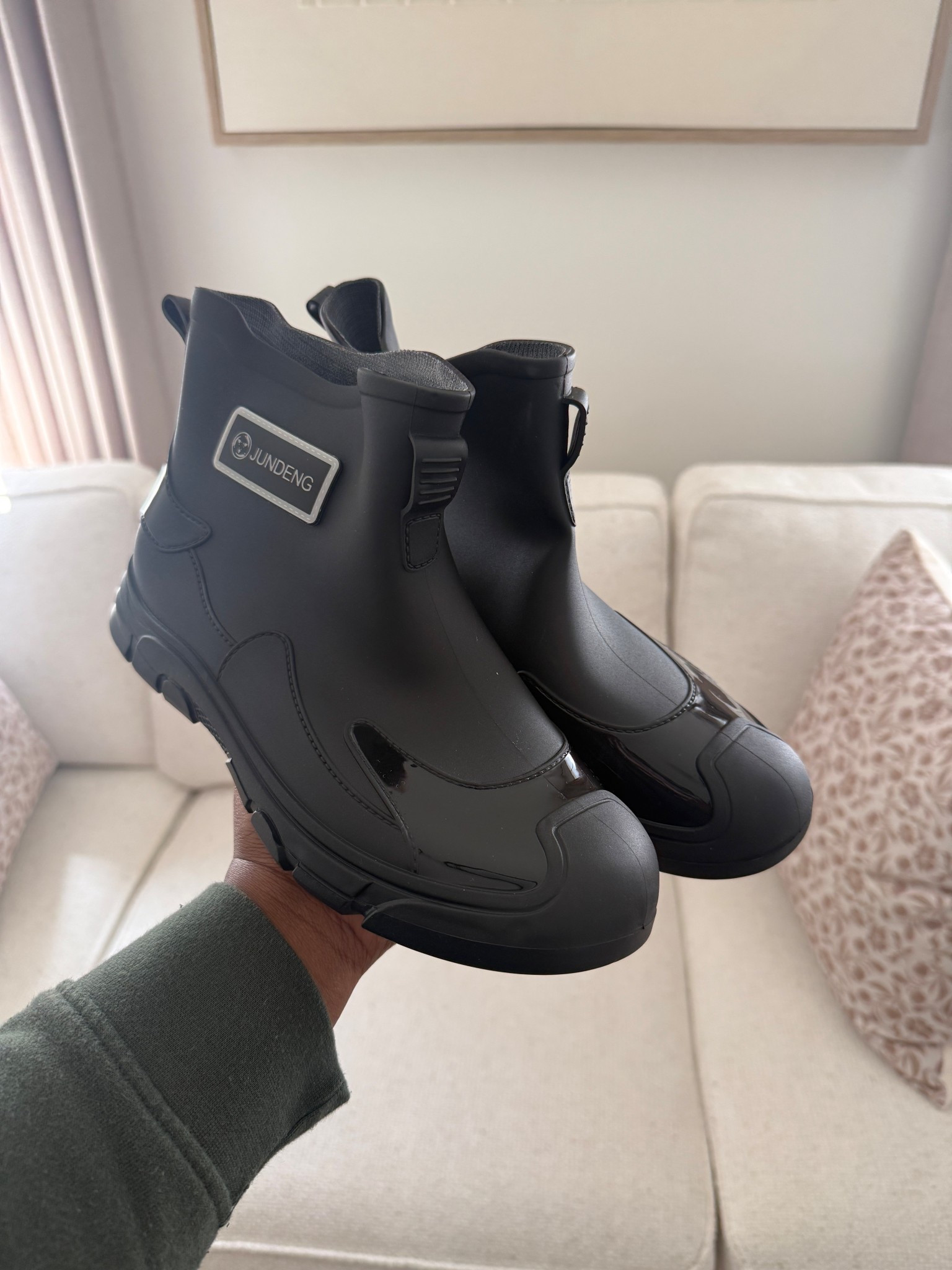 Women Rain Boots: Waterproof Chelsea Boots Anti-Slip Outdoor Work Ankle Booties Garden Shoes

#LTKSeasonal